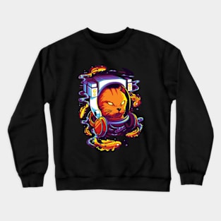 Astronot of a cat Crewneck Sweatshirt